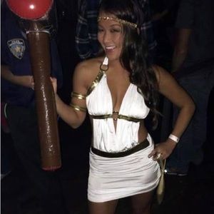 Greek goddess costume.